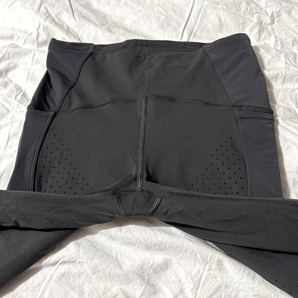Lululemon Uncovered Strength High-Rise Crop 23" Graphite Grey Leggings Mesh 4 - Picture 5 of 8